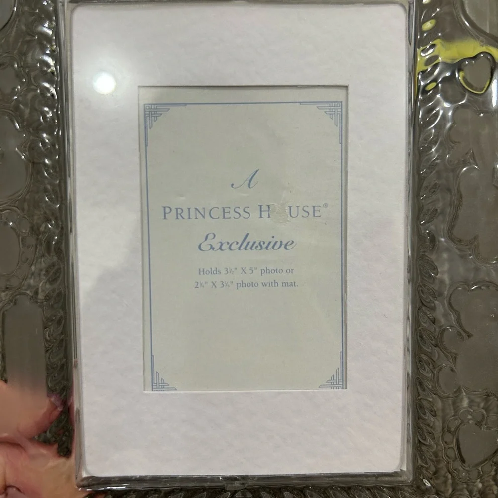 Princess House Crystal Baby Picture Frame Clear  Nursery Decor Gift - Picture 2 of 7